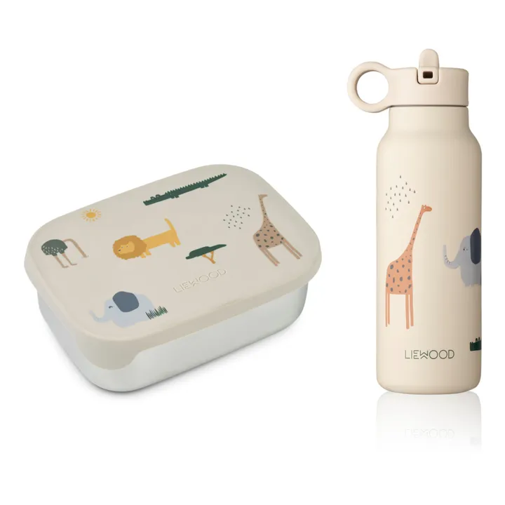 Joni Lunch Box and Water Bottle | Sand- Product image n°0