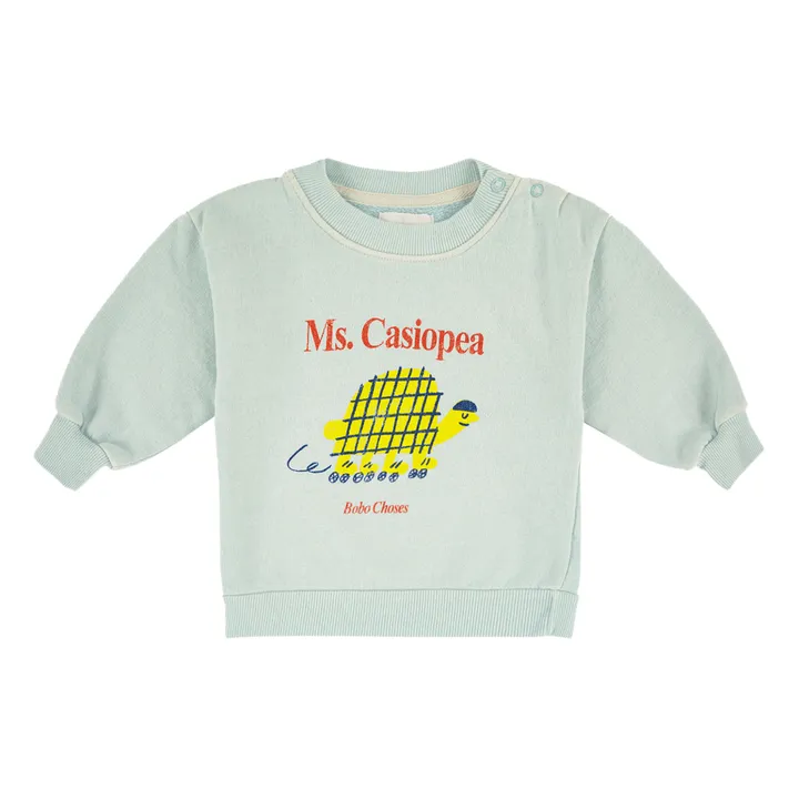 Organic Cotton Ms Casiopea Sweatshirt | Light blue- Product image n°0
