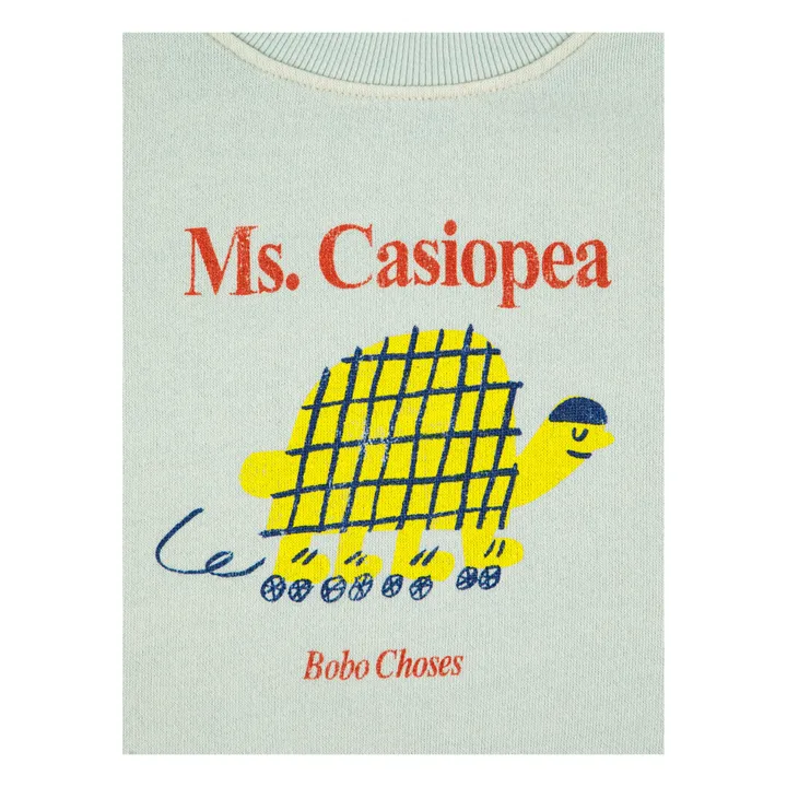 Organic Cotton Ms Casiopea Sweatshirt | Light blue- Product image n°2