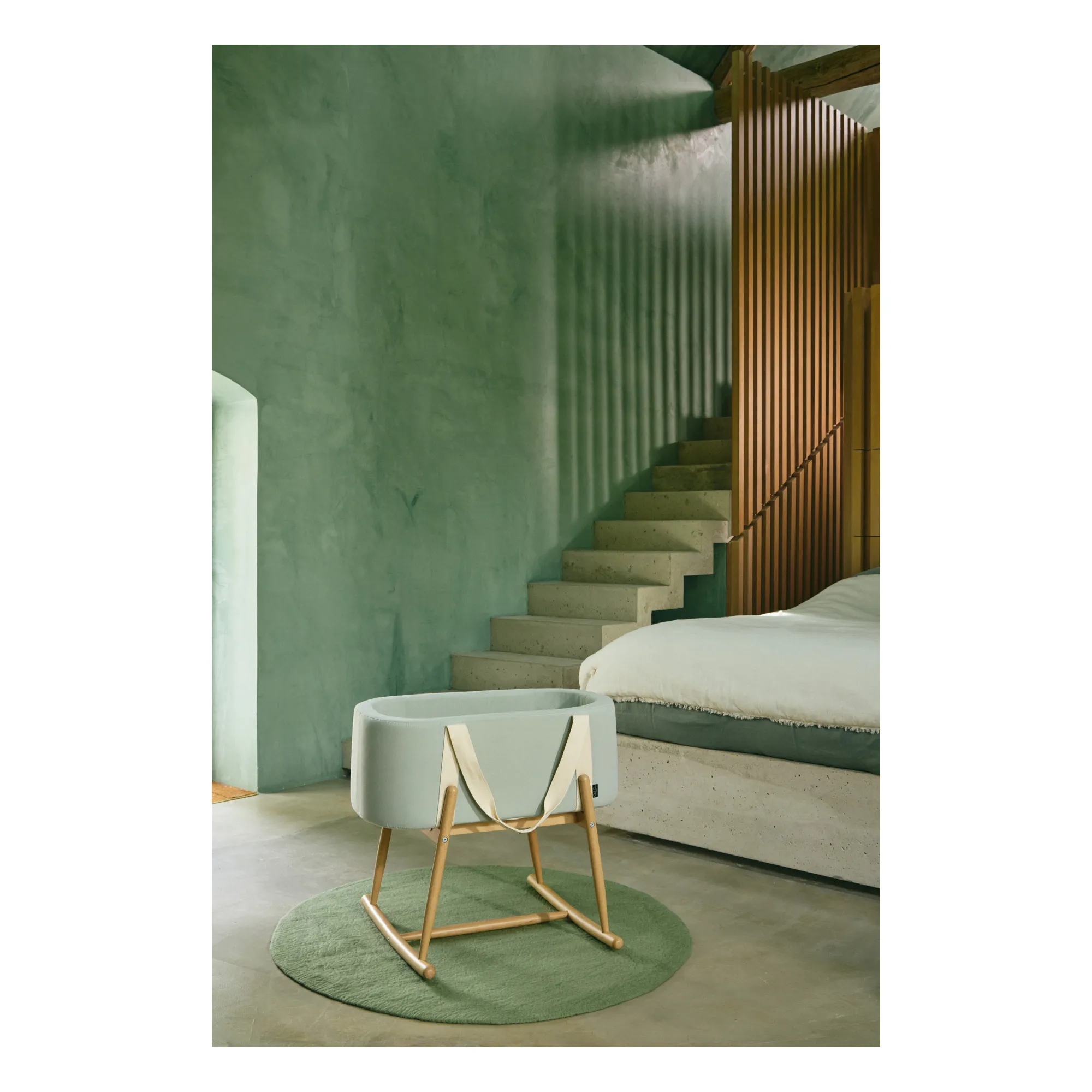 Couffin Kuko | Gris vert- Image produit n°1