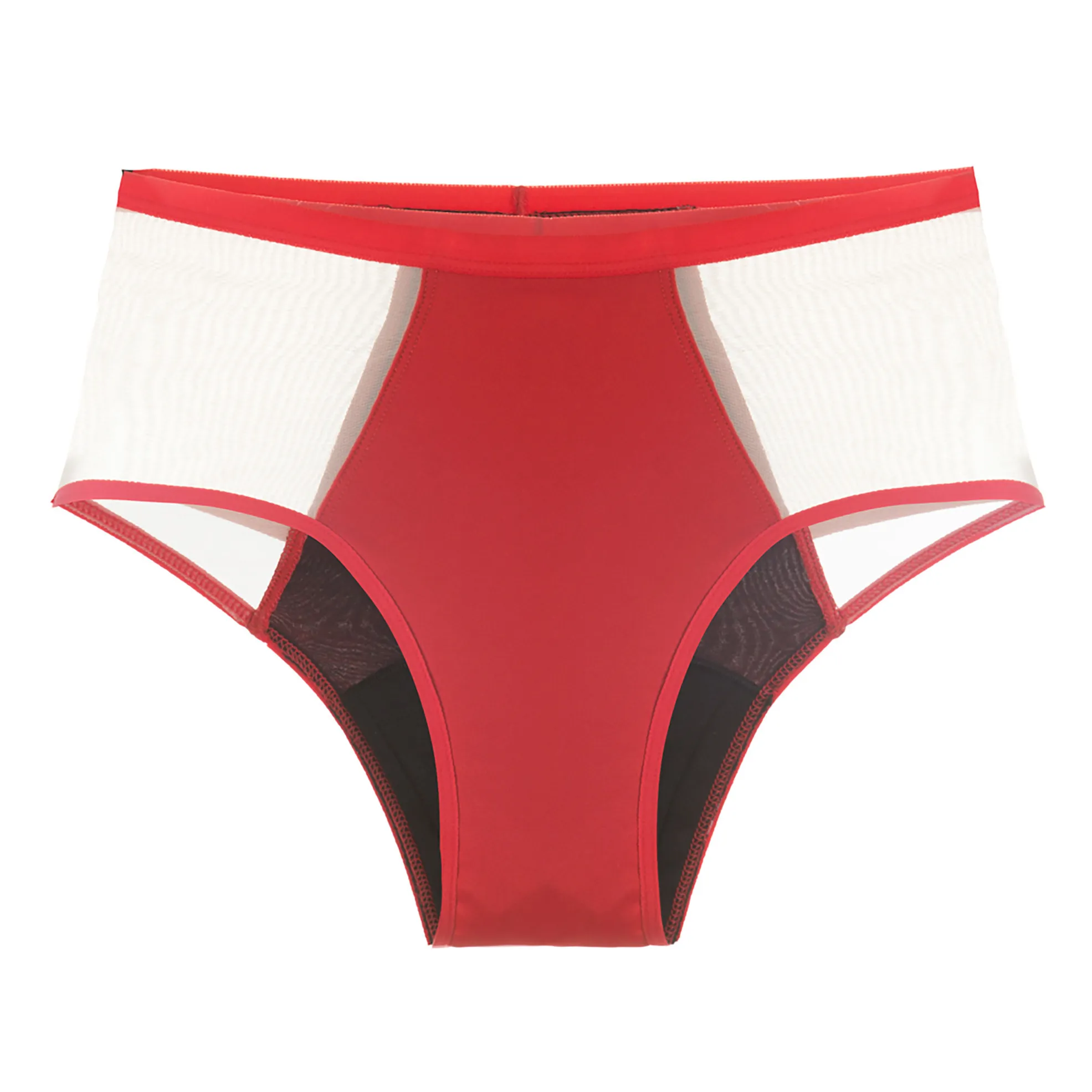 Pantys Red High-Waisted Period Briefs - Heavy Flow