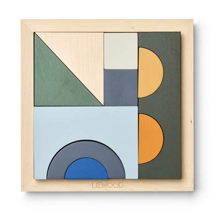 Puzzle Ishan aus Holz | Grün- Produktbild Nr. 0