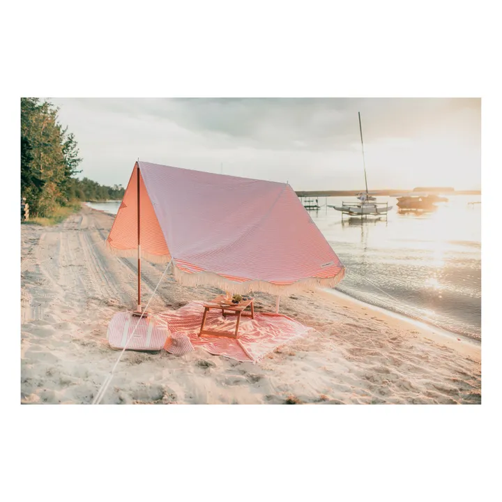 Tente de plage frangé Premium | Rose- Image produit n°4