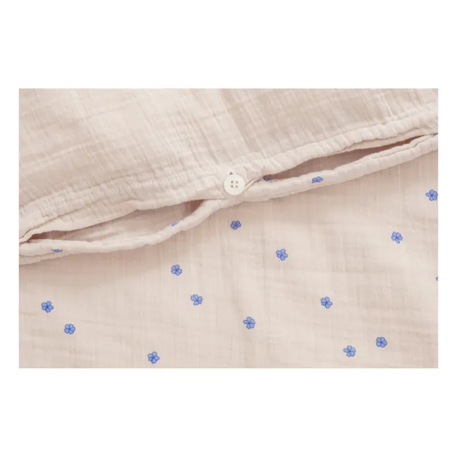 Blue Cotton Muslin Bedding Set | Blue