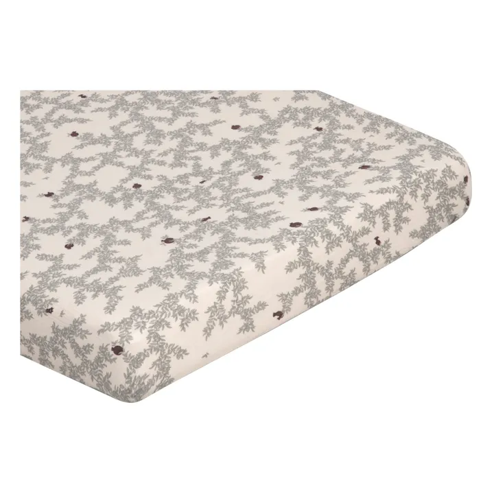 Drap-housse Pomegranate en mousseline de coton | Beige- Image produit n°1