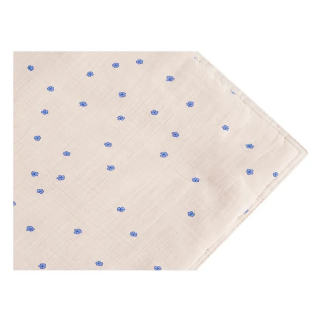 Leichte Decke Blau aus Baumwollmusselin 100x140 cm | Blau