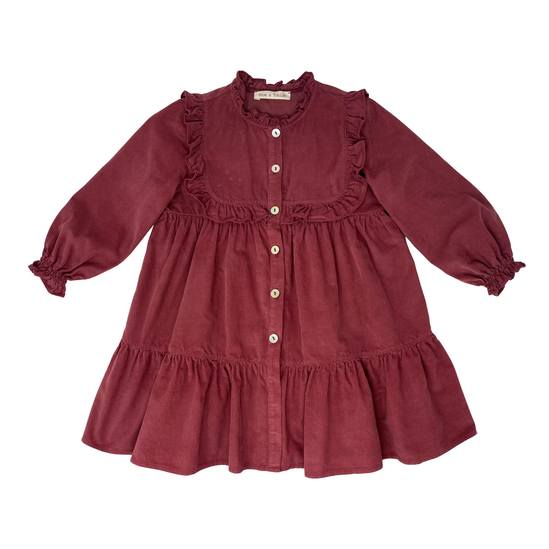 Zhoe & Tobiah Pink Corduroy Dress