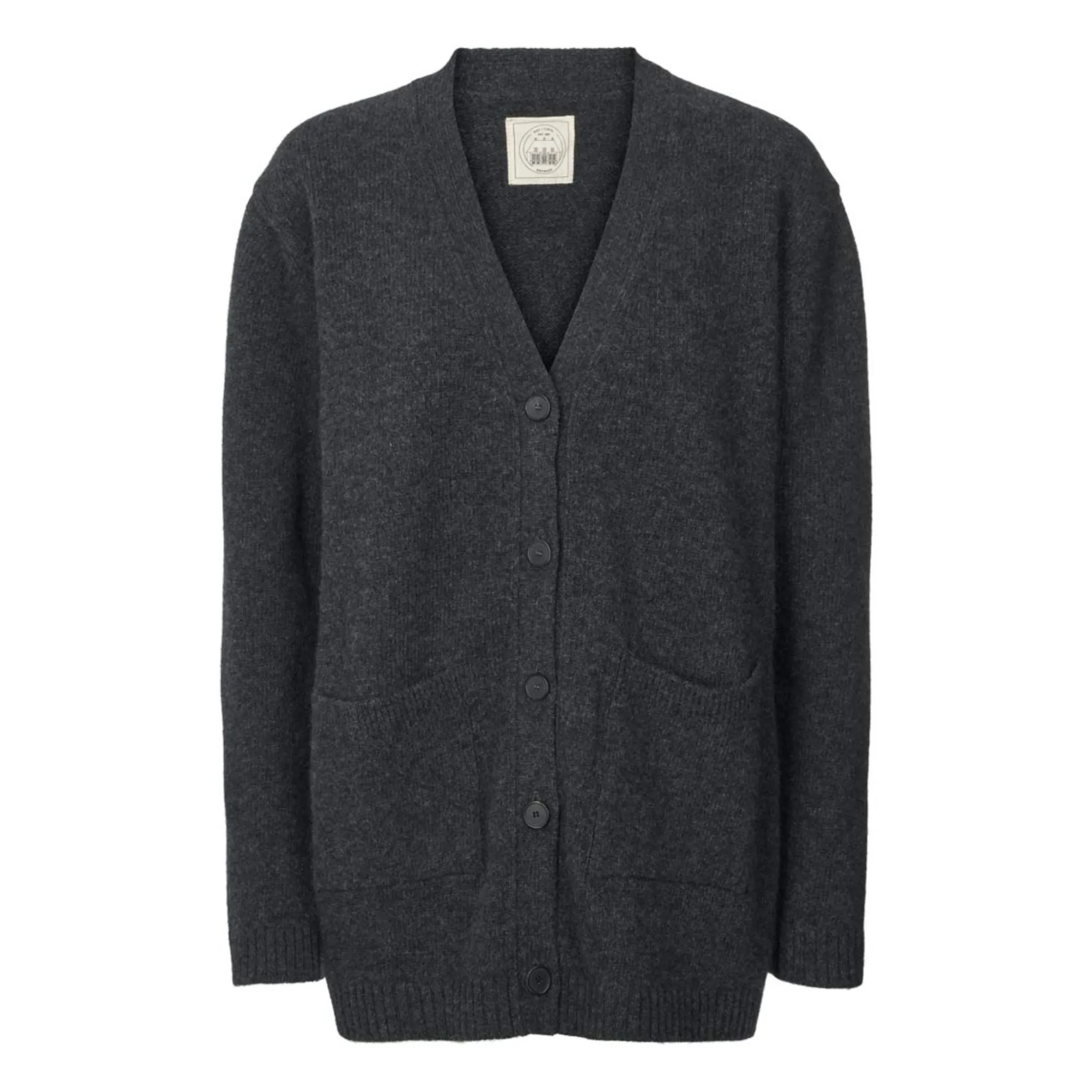 GAI+LISVA Alba Woollen Cardigan Charcoal grey Smallable