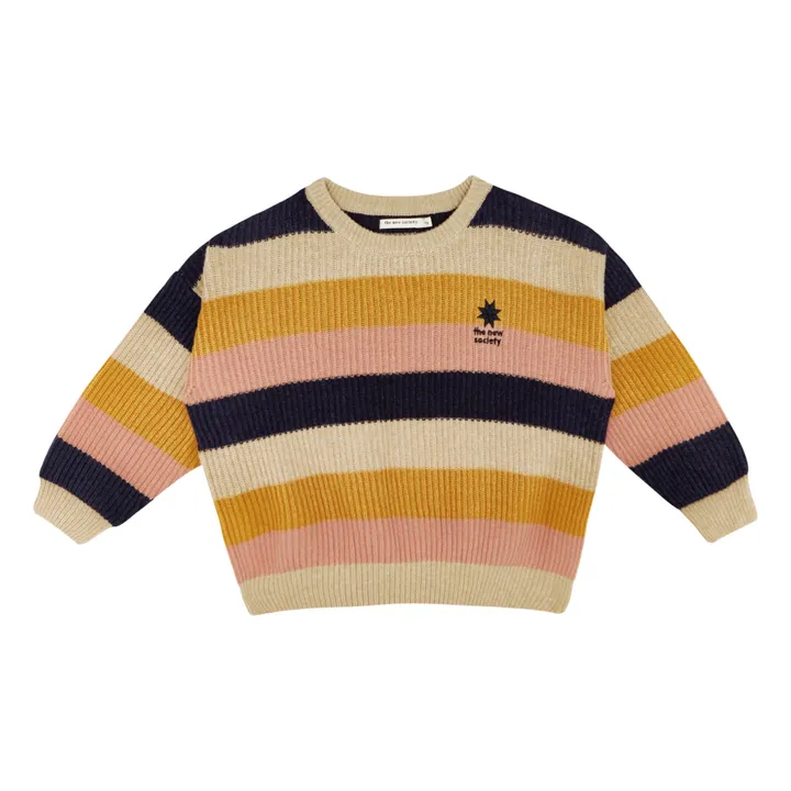 Pull à Rayures Antoinette | Beige- Image produit n°0