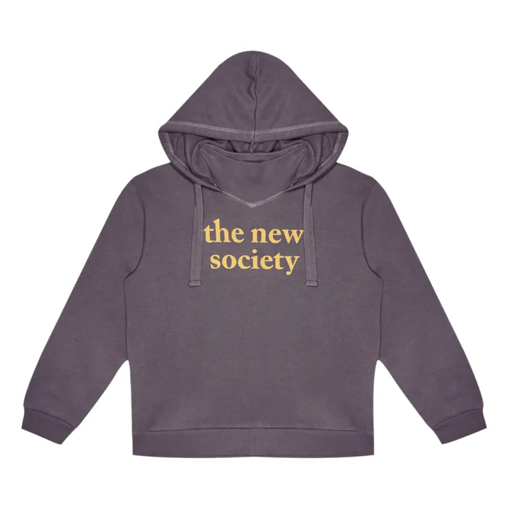 Hoodie Logo Flock | Prune- Image produit n°0