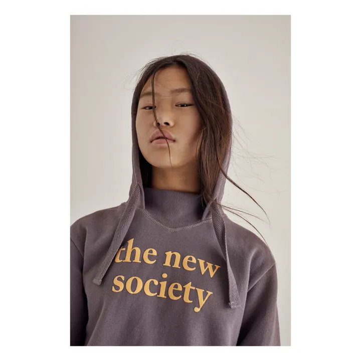 Hoodie Logo Flock | Prune- Image produit n°2