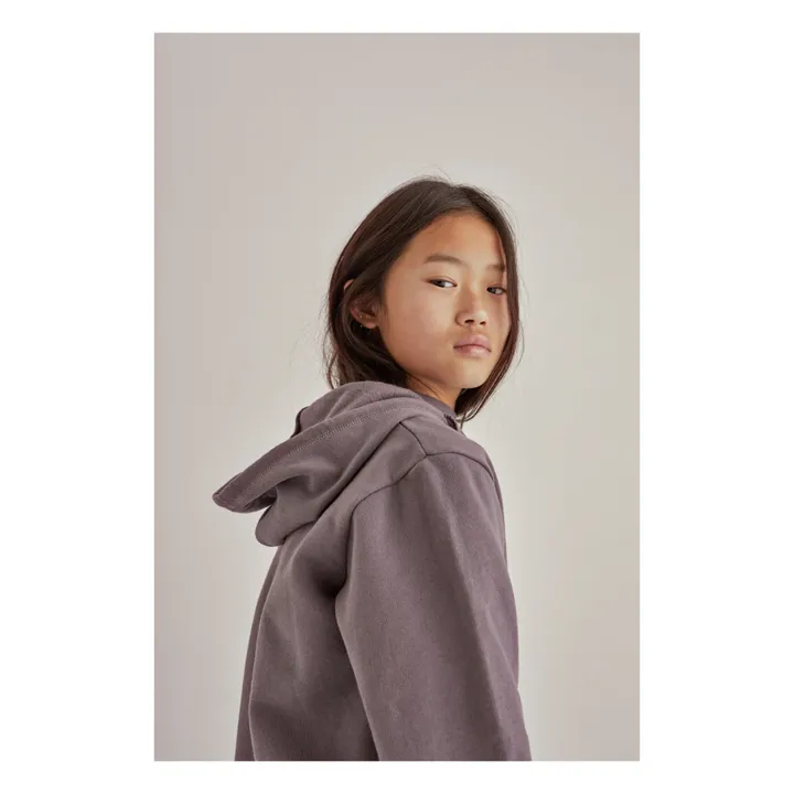 Hoodie Logo Flock | Prune- Image produit n°3