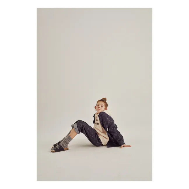 Hoodie Logo Flock | Ecru