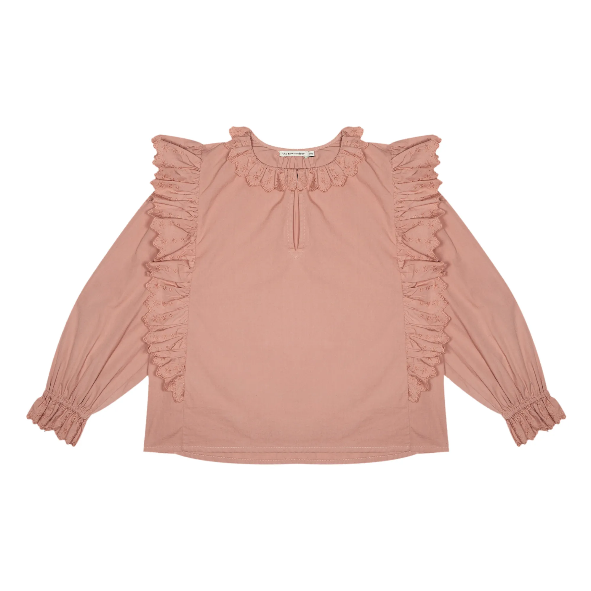The New Society Pink Manon Organic Cotton Blouse