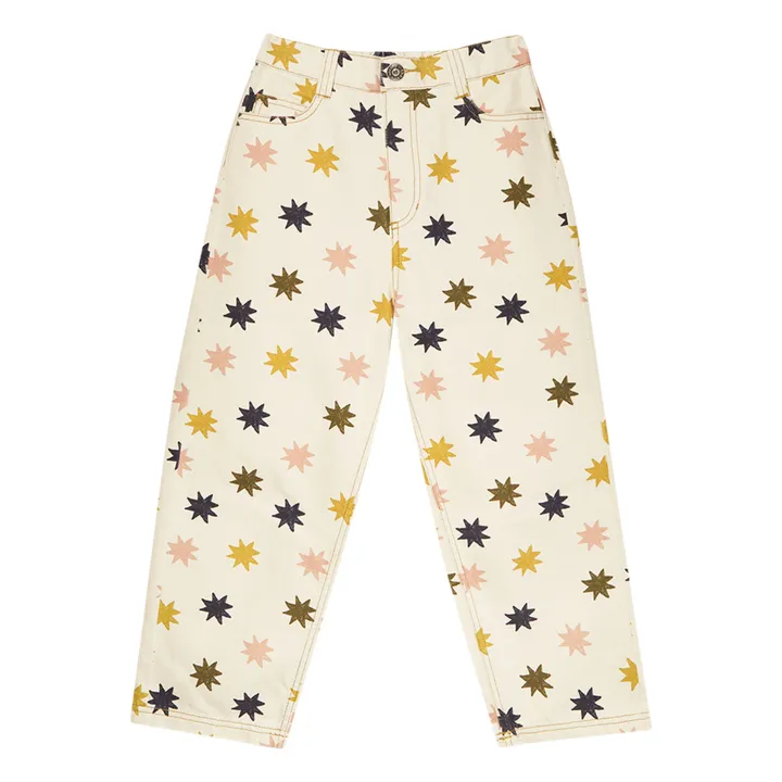 Pantalón Estrellas Marina | Beige- Imagen del producto n°0