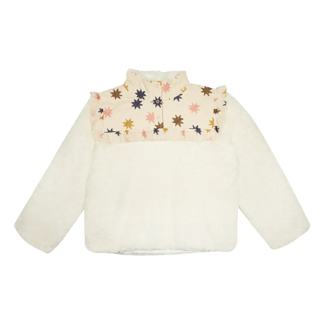 Sweat Polaire Etoiles Anaïs | Ecru