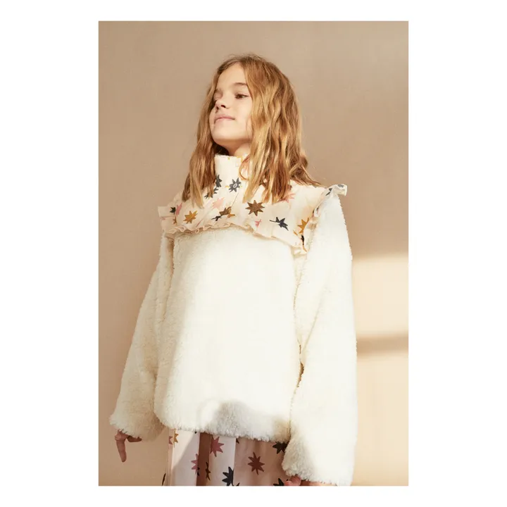 Sweat Polaire Etoiles Anaïs | Ecru- Image produit n°2