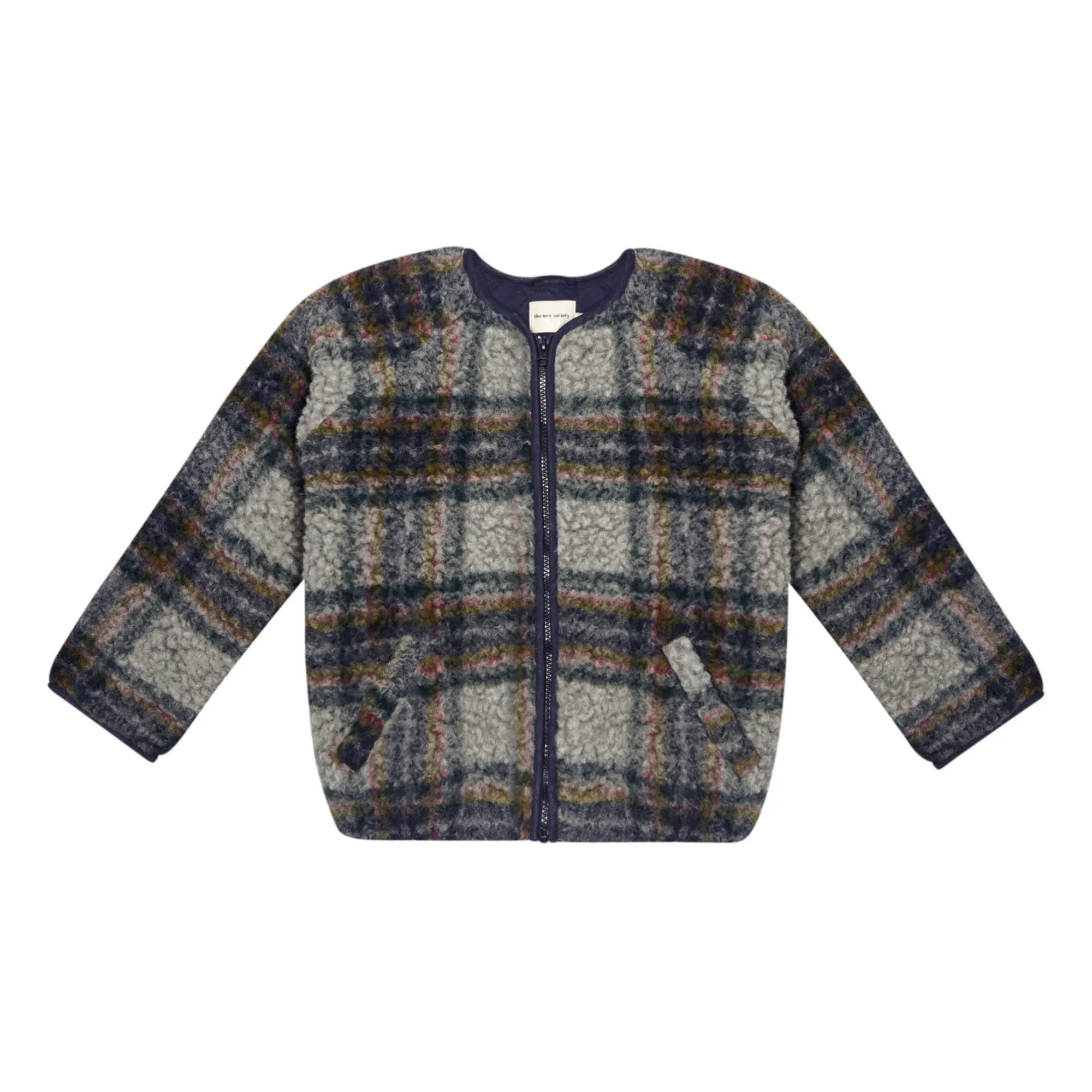 The New Society Grey Danny Recycled Wool Jacket
