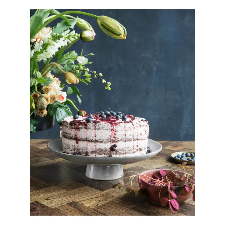 Rustic Cake Plate | Grey blue- Product image n°1