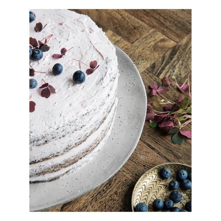 Rustic Cake Plate | Grey blue- Product image n°2