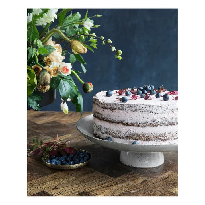 Rustic Cake Plate | Grey blue- Product image n°3
