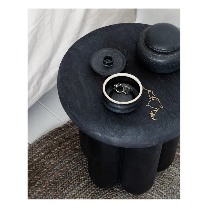 Taburete de madera Phant  | Negro- Imagen del producto n°2