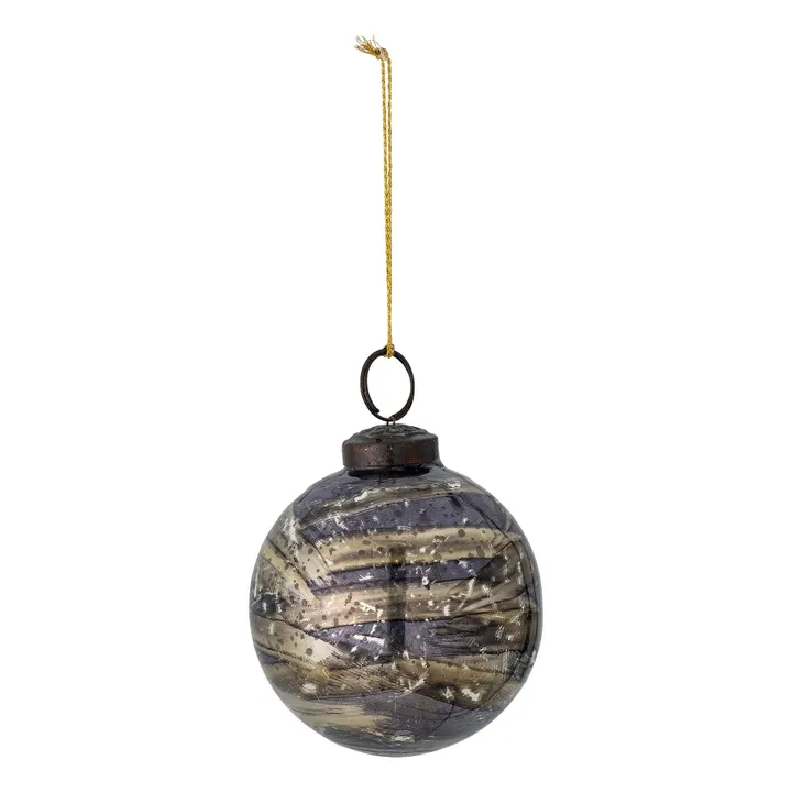 Boule de Noël Bibelot en verre | Gris- Image produit n°0