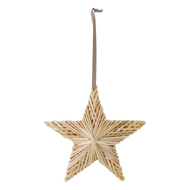 Decoración navideña Hirah Star de paja de trigo