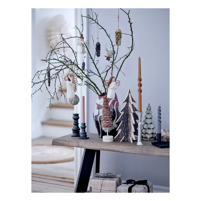 Pavla Wool Christmas Decorations - Set of 3 | White