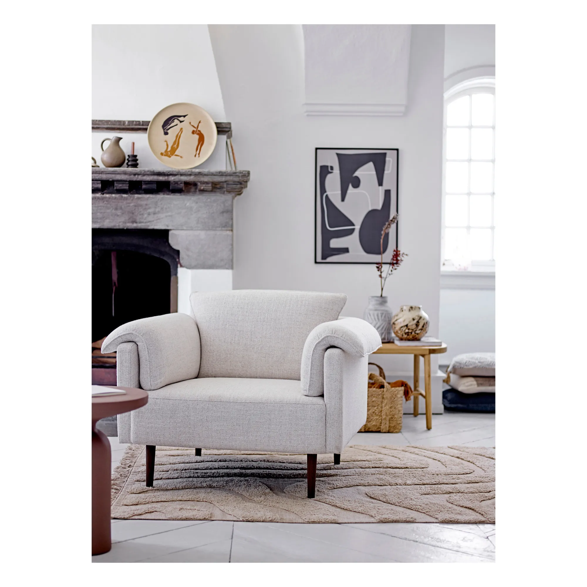 Chaise de salon Chesham | Blanc- Image produit n°1