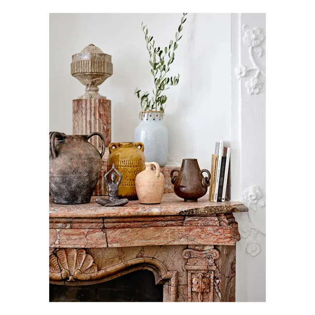 Jarre décorative Tarun en Grès | Brun