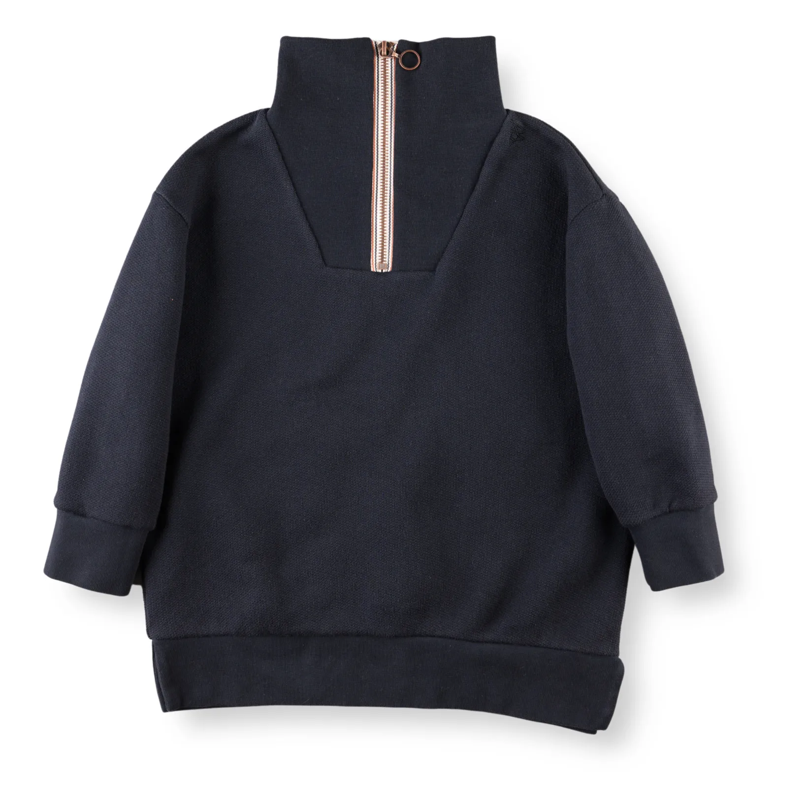 Bonnie & The Gang Navy Blue Aldo Organic Cotton Sweatshirt