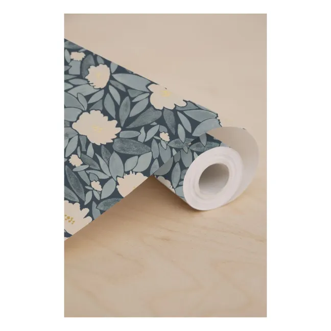 Rouleau de papier-peint Paulette | Bleu