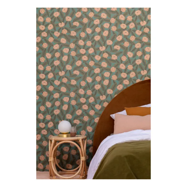Rouleau de papier-peint Simone | Vert kaki