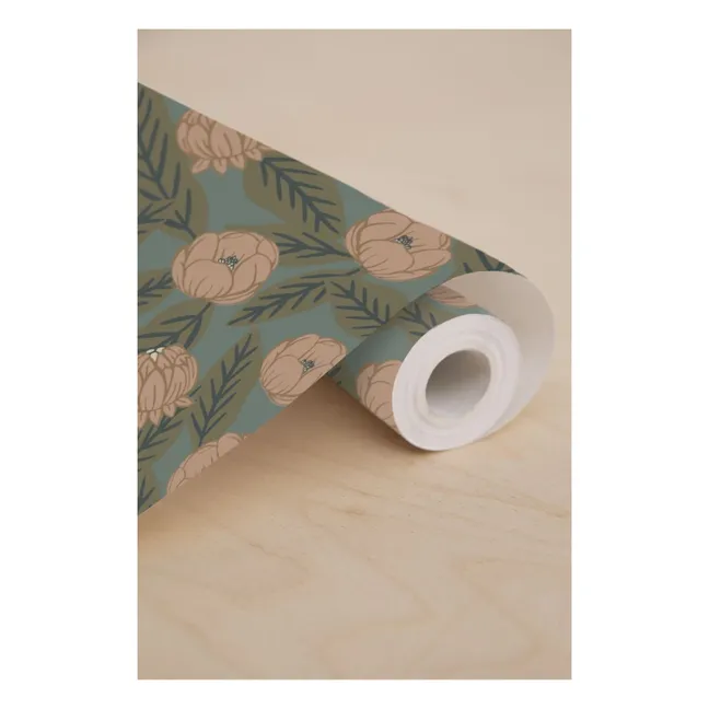 Rouleau de papier-peint Simone | Vert kaki