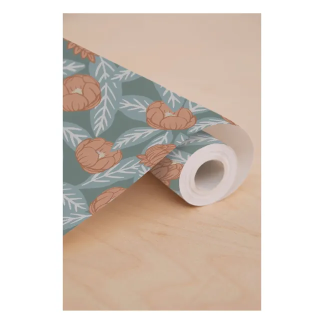 Rouleau de papier-peint Simone | Vert d'eau