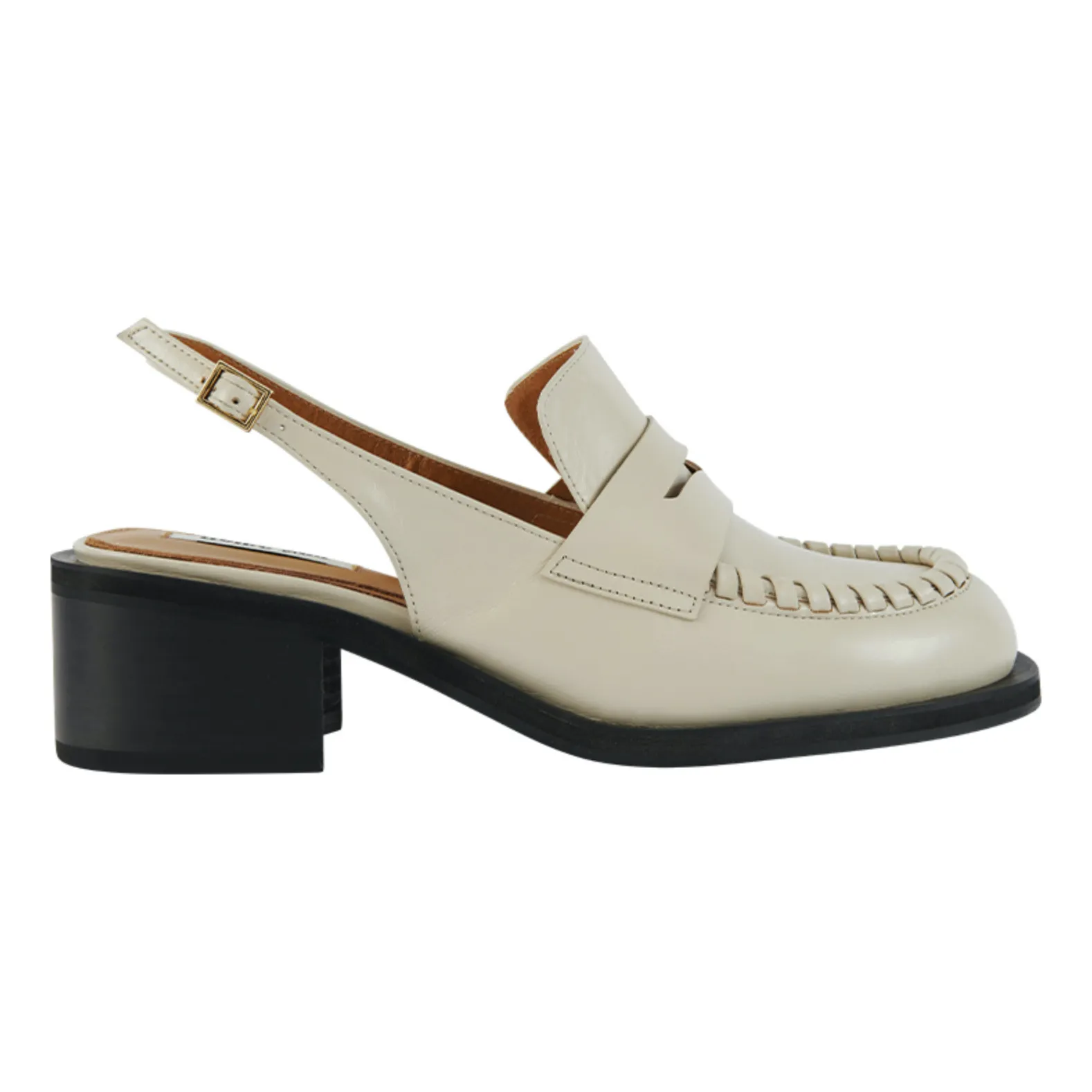 Reike Nen Slingback Heel Loafers Cream Smallable