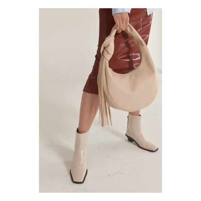 Botas de piel | Crema