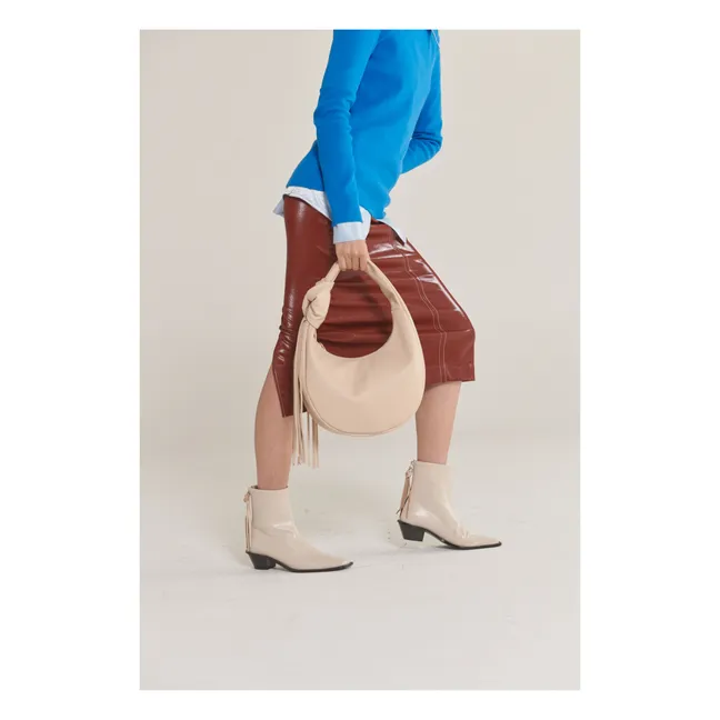 Botas de piel | Crema