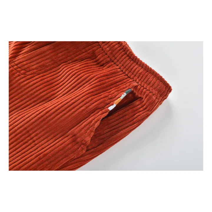 Abel Corduroy Baby Trousers | Rust- Product image n°2