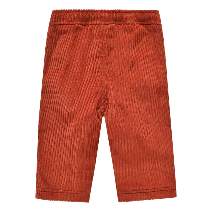 Abel Corduroy Baby Trousers | Rust- Product image n°4