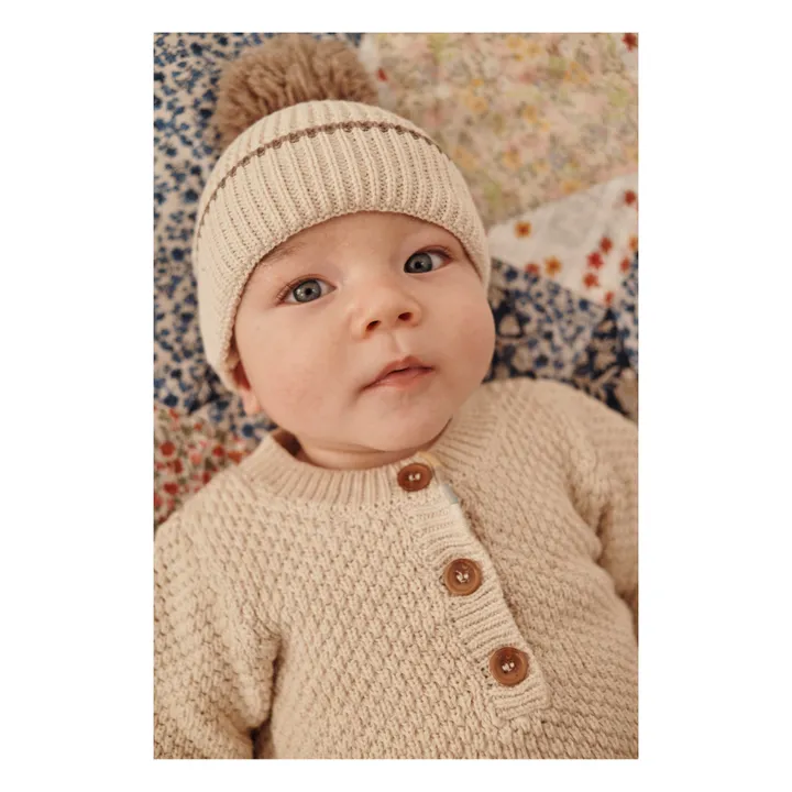 Sinbad Cotton and Cashmere Beanie | Ecru- Product image n°1