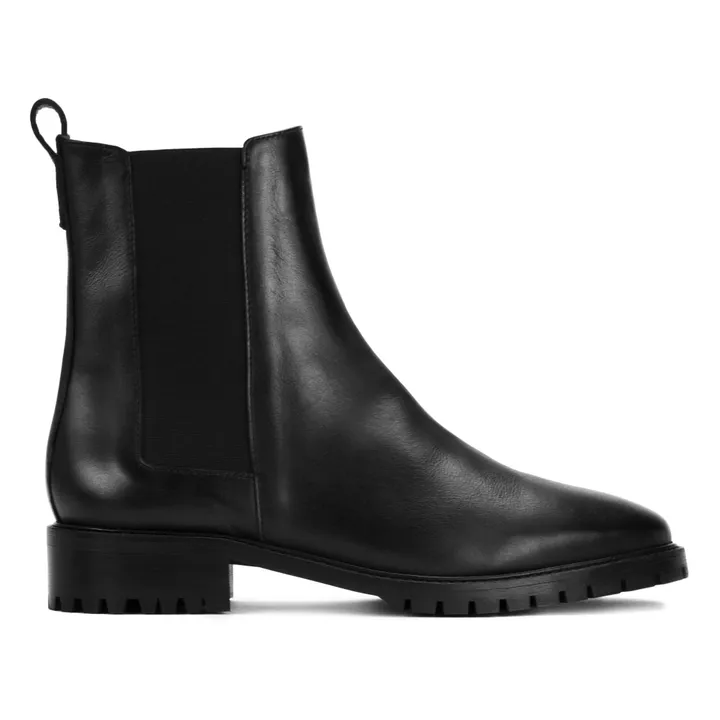 N°500 Leather Boots | Black- Product image n°0