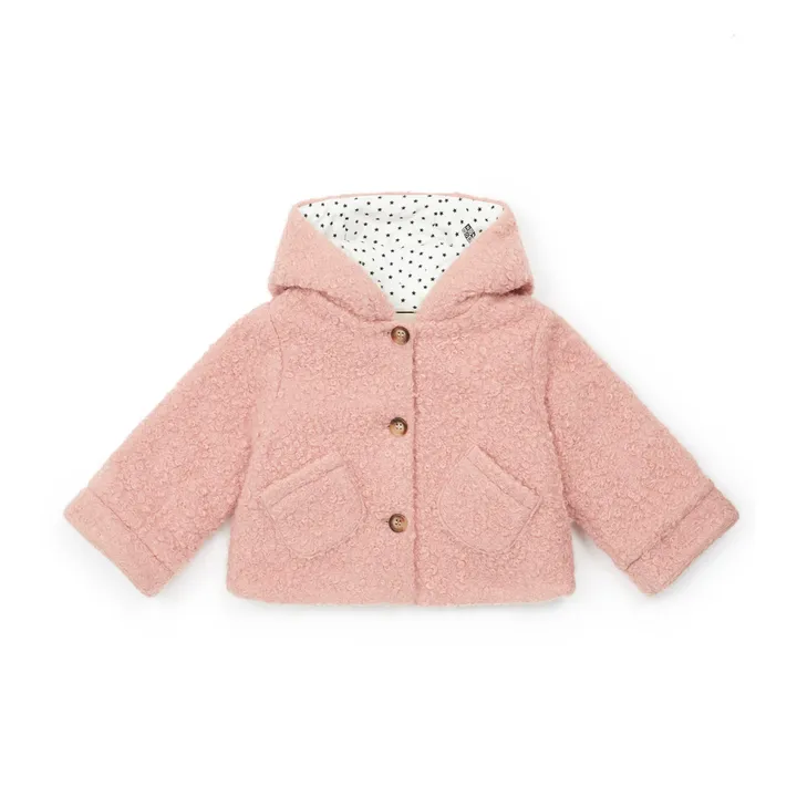 Abrigo de lana Bouclette | Rosa- Imagen del producto n°0