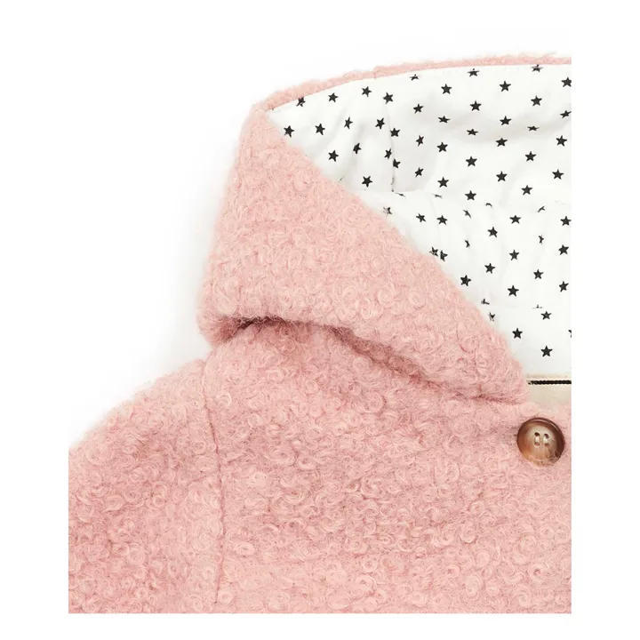 Abrigo de lana Bouclette | Rosa- Imagen del producto n°1