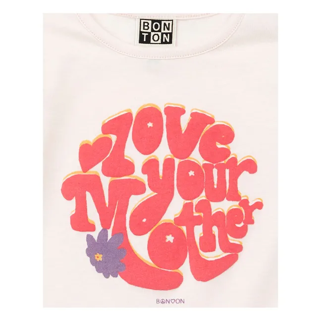 T-shirt in cotone organico per neonati Mother | Rosa chiaro