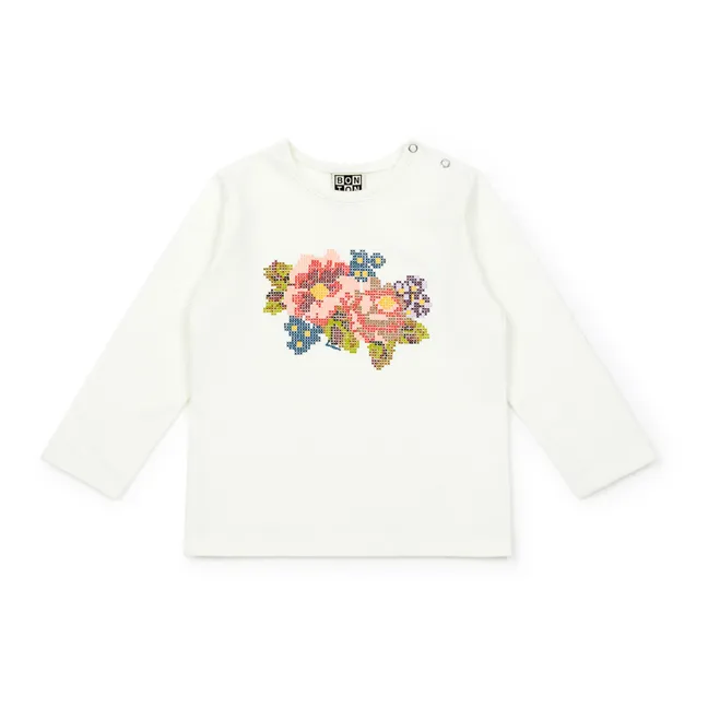 T-Shirt Bio-Baumwolle Blumen Baby | Seidenfarben