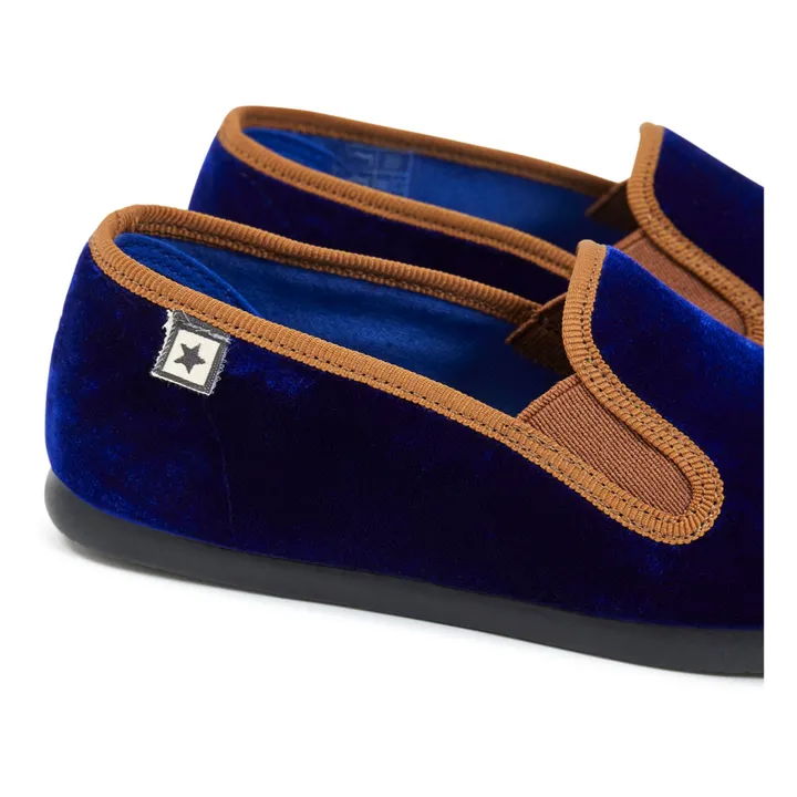 Zapatos de terciopelo John | Azul Marino- Imagen del producto n°3