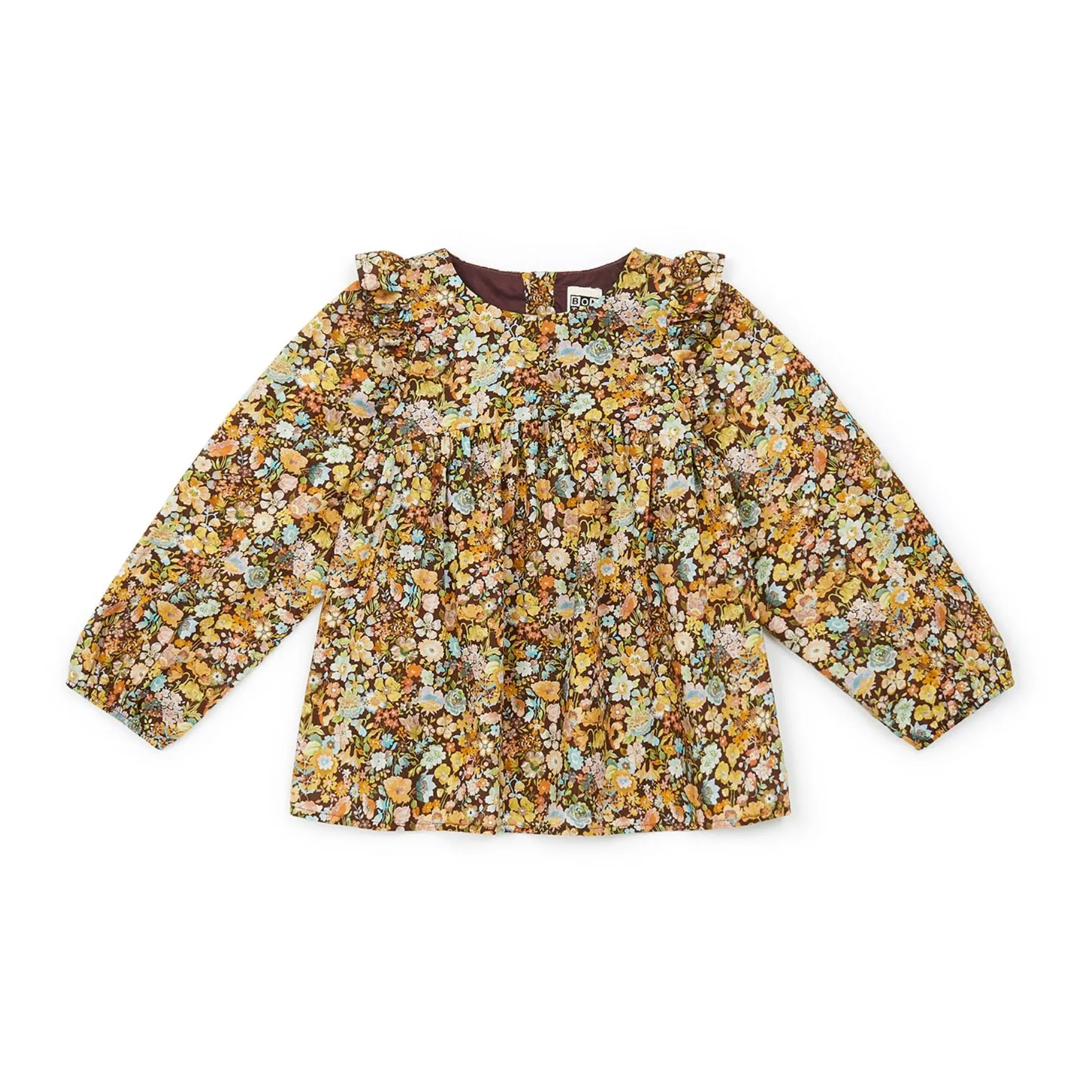 Bonton Ochre Funny Liberty Print Blouse