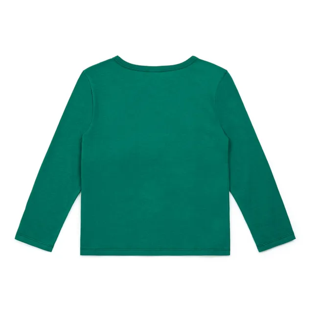 T-shirt in cotone organico Flocon | Verde